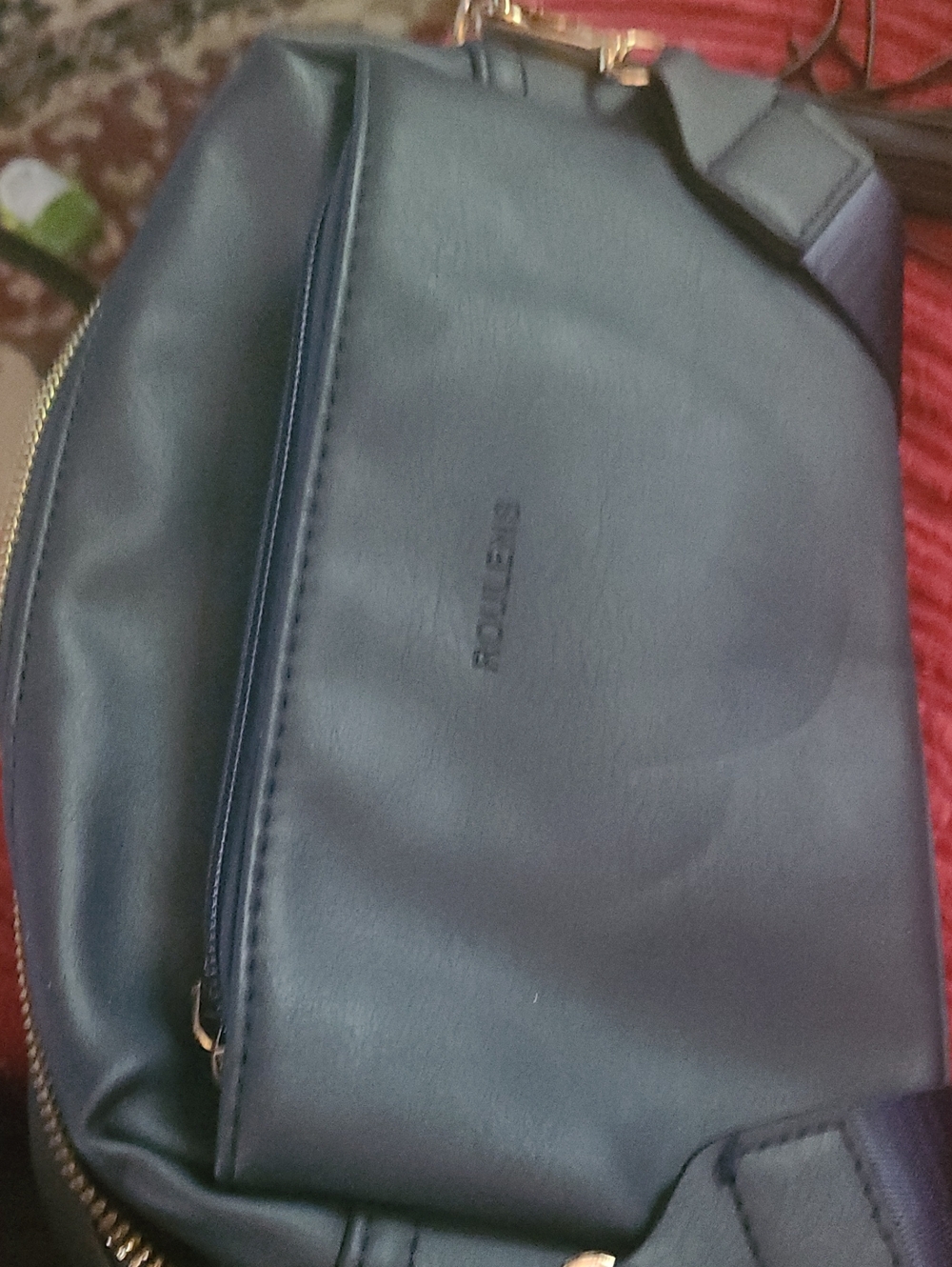 SHEIN Navy Crossbody Bag with Front Zip Pocket